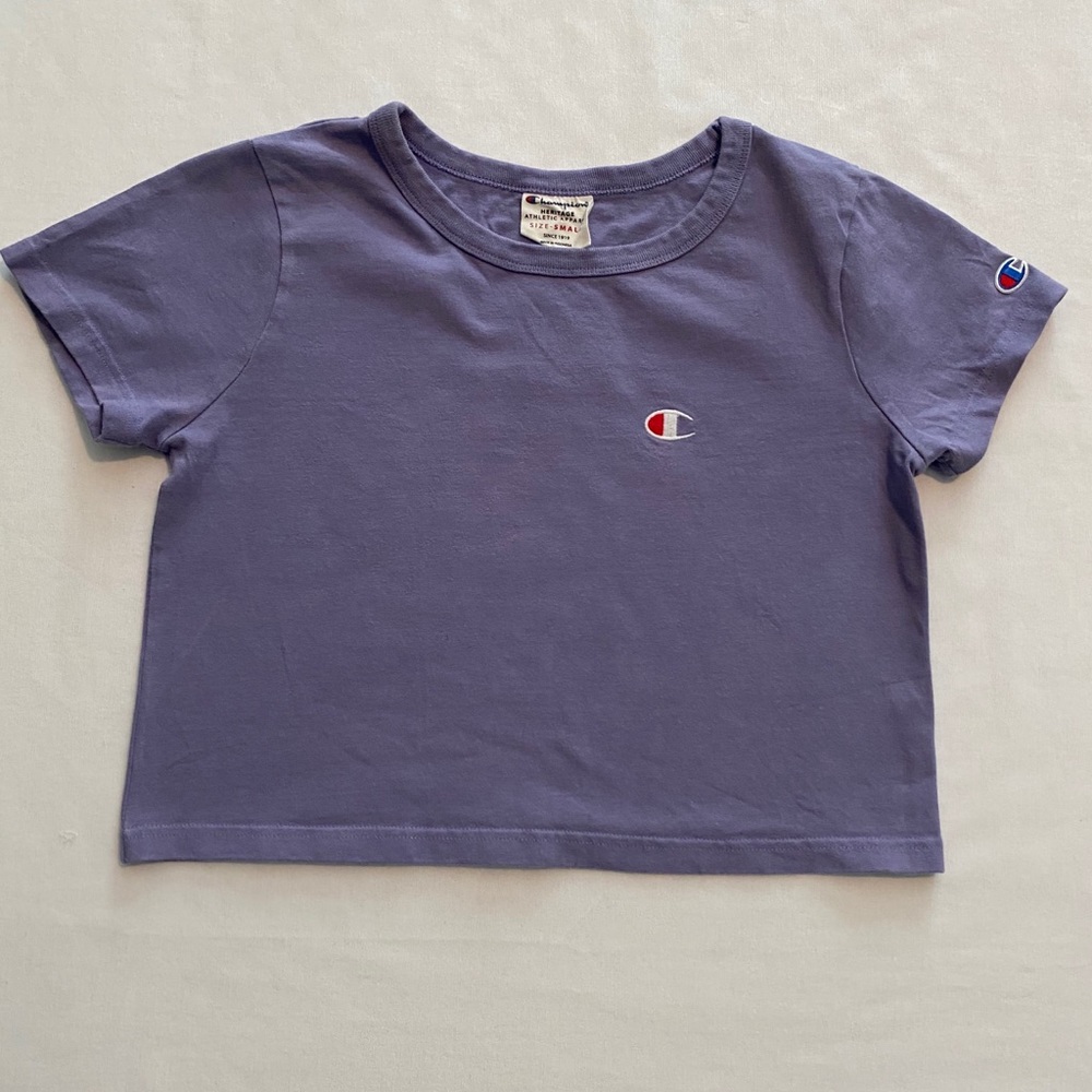 Champion Light Purple Crop Top - Size Small